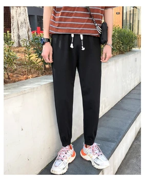 

Men's new 2020 Trousers Men's Pants Fitness Sweatpants Gyms Joggers Pants Workout Casual Pants Black Pants