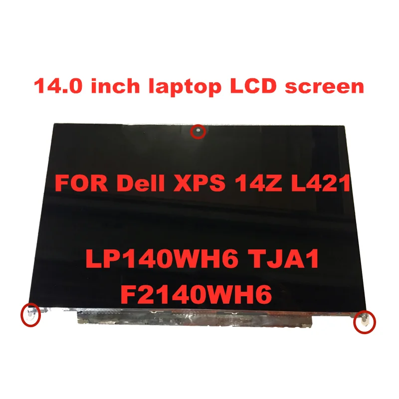 Tela Lcd Original para Laptop Dell Xps 14z Lp140wh6-tja1 F2140wh6 Painel de 14 Polegadas 1366*768 40 Pinos Tela de LCD do laptop - Imagem 2