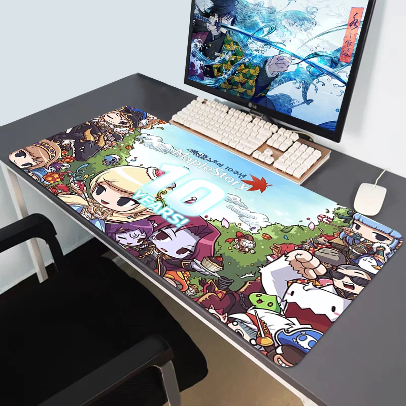 

Mouse Pads Maplestory Custom Pad Gamer Kawaii Decor Accessories Mats Xxl Girl Keyboard Anime Mousepad Gaming Padmouse Desk