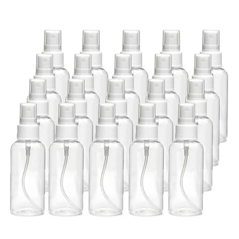 

Fashion-20 PCS 30 Ml(1Oz) Clear Plastic Mist Spray Bottle,Transparent Travel Bottle,Portable Refillable Spray Sprayer Bottle for