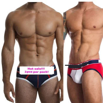 

3pcs Sexy Men Underwear Men Briefs Mesh Underpants Jockstrap Gay Mens briefs Cuecas Men Brief Bikini Under Wear Man Srting Wear