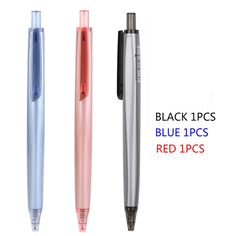 blue1 black1 red1 10 шт. M& G U Серия пресс гелевая ручка AGPH3701 черный 0,5 мм бизнес-офис Ручка канцелярия для учеников - Цвет: blue1 black1 red1