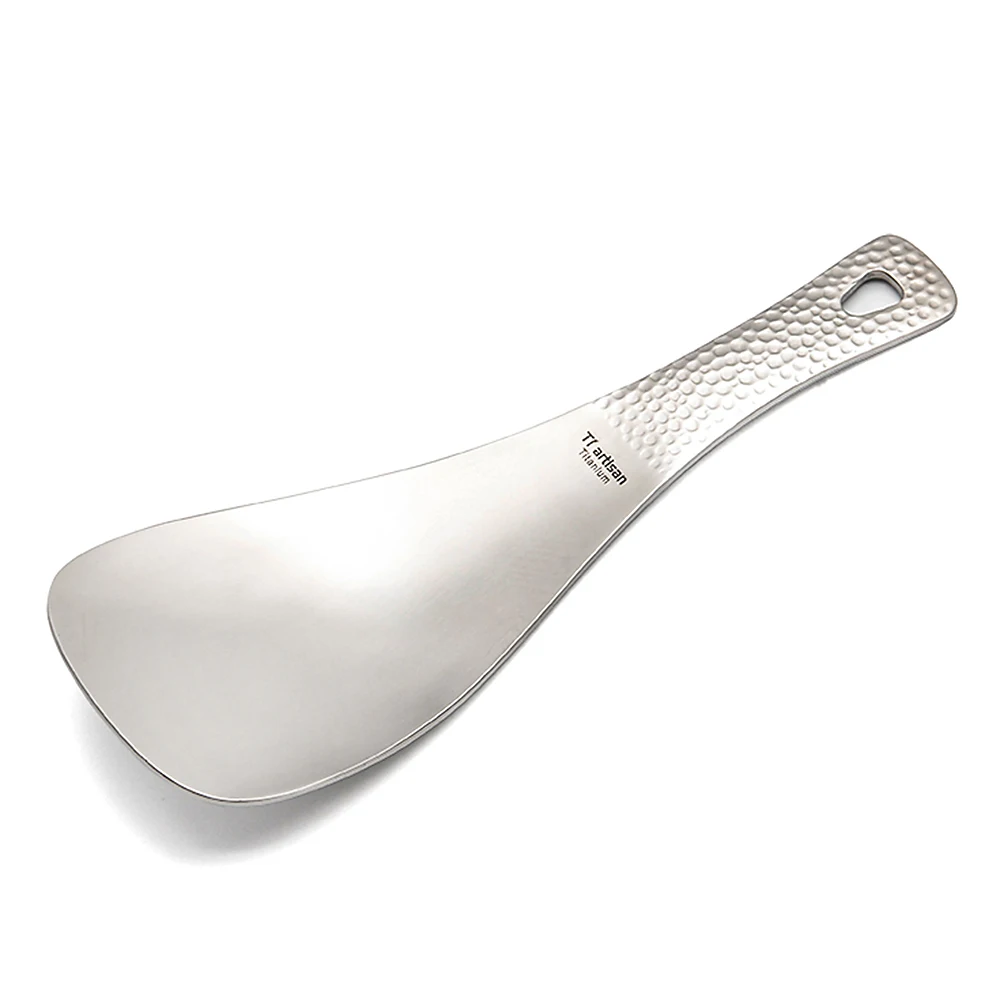 

Camping Outdoor Titanium Rice Spoon Scoop Home Kitchen Cooking Spatula for Camping Hiking Picnic Titanium Rice Spoon Scoop