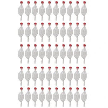 

50PCS Water Seal Exhaust One Way Home Brew Wine Fermentation Airlock Sealed Plastic Air Lock Check Valve Water Sealed Valves