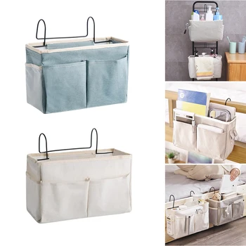 

Bedside Storage Organizer Bed Desk Bag Sofa TV Remote Control Hanging Caddy Couch Storage Organizer Bed Holder Pockets