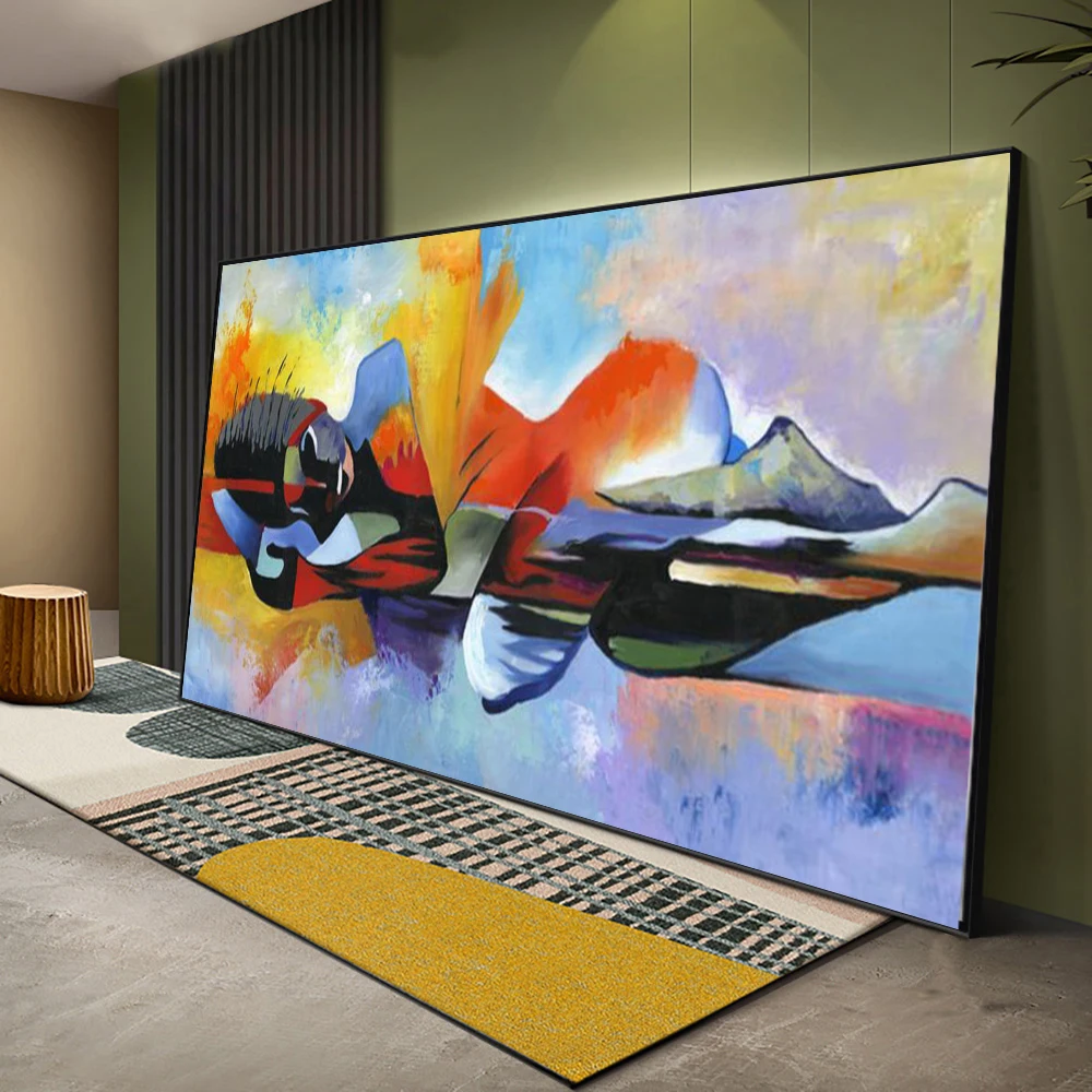 DDHH абстрактная картина маслом Будды на холсте религиозные постеры и принты