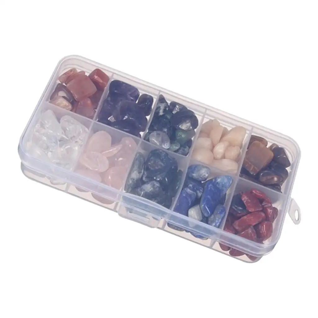 10 Colors Gemstone Chips Stone Rock Bead For Necklace Bracelets Jewelry
