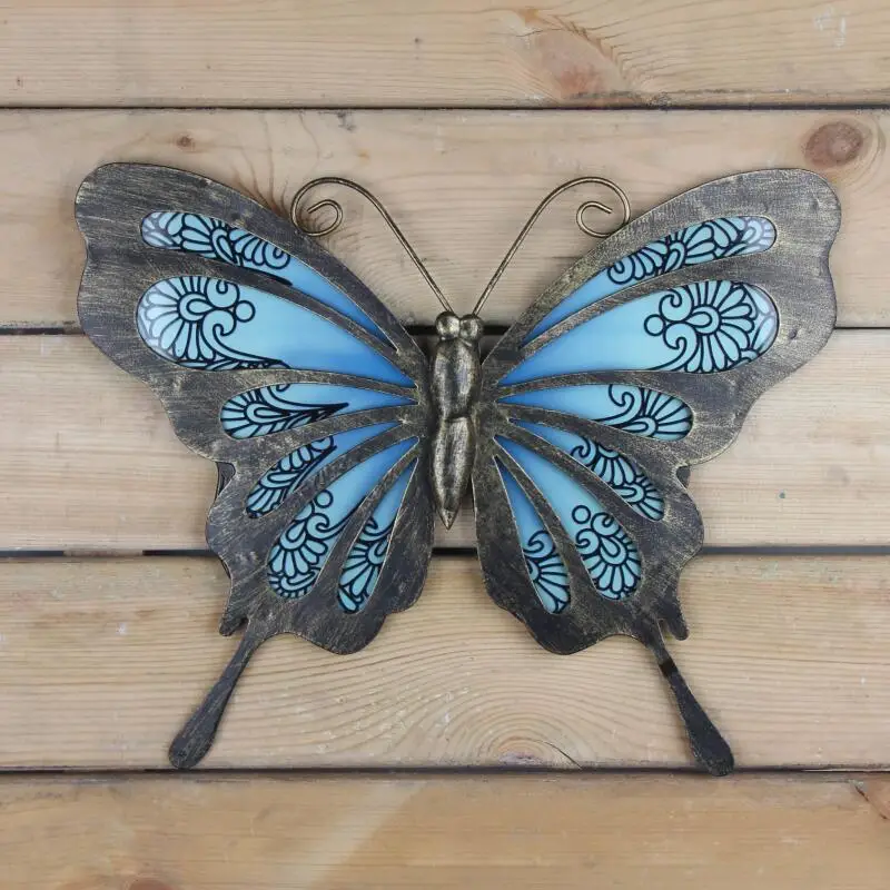 Garden Butterfly of Wall Artwork for Home and Outdoor Decorations Statues Miniatures Sculptures
