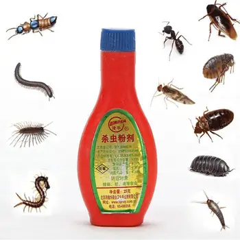 

25g/bottle Insecticide Powder Fast Effective Kill Cockroach/mosquitoe/ant/flea/bug Home Clear Medicine Pest Bait Gareden Ki Y1B3