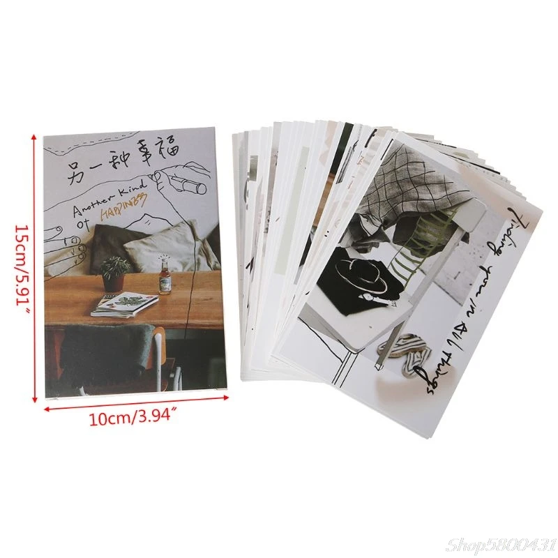 30 hojas otro tipo de pinturas Happyness postal Retro Vintage tarjeta de regalo de navidad tarjetas de deseo póster O21 20 Dropshipping