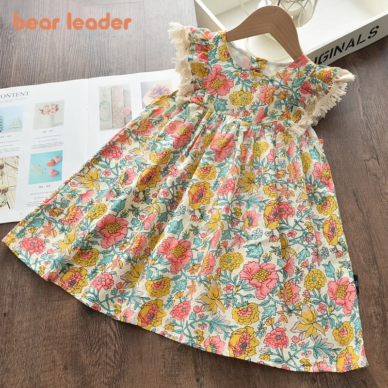 Lowered Baby Clothing Flowers-Costumes Floral-Dresses Bear Leader Girls Toddler Sweet Kids Children 5ByKoWZjV