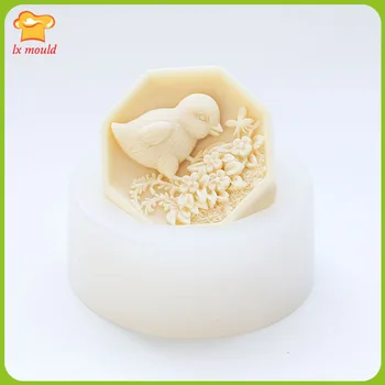 

LXYY MOULD chicken baby worms handmade soap silicone mold DIY bird soap mold