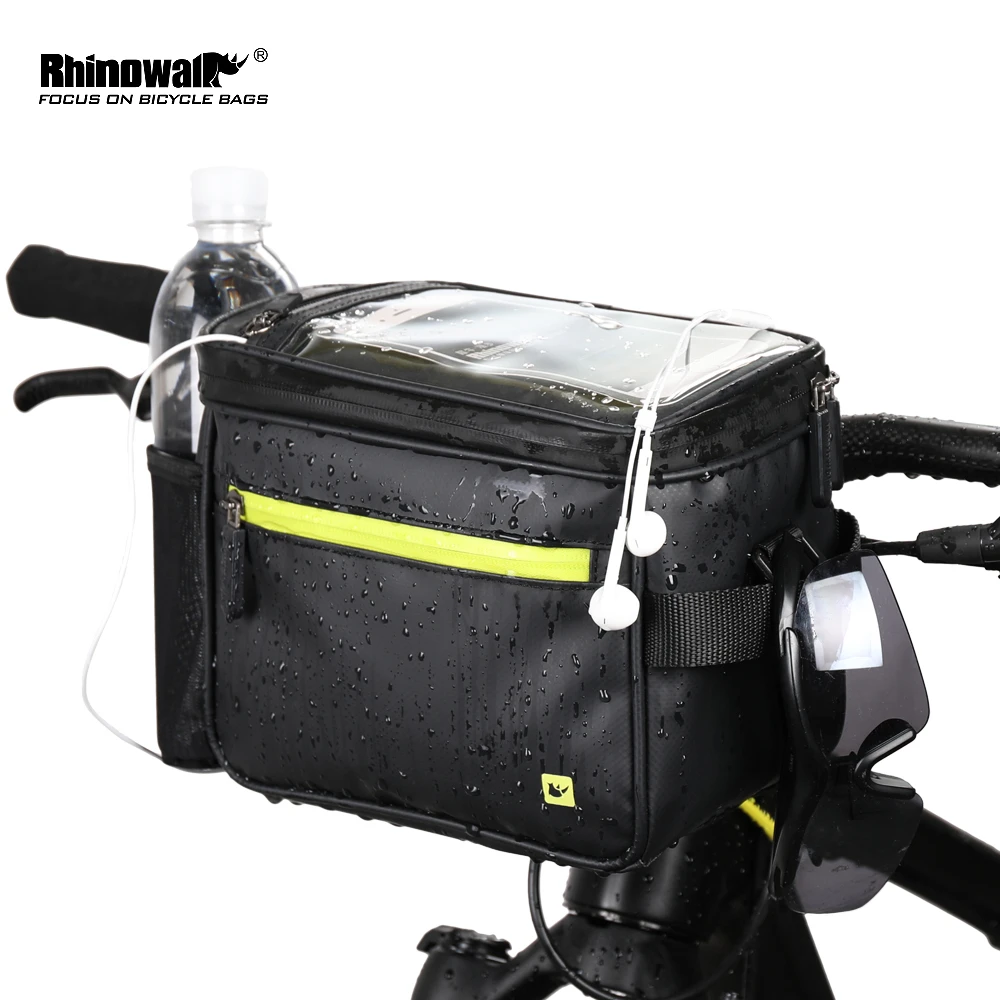 

Rhinowalk Bicycle Front Touch Screen 7 Inch Bag Waterproof 4.5L Camera Bag Handlebar Phone Bag Waterproof Camera Handbag