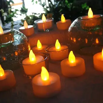 

Flameless Smokeless LED Tealight Tea Candle Light Safety Home Decoration*