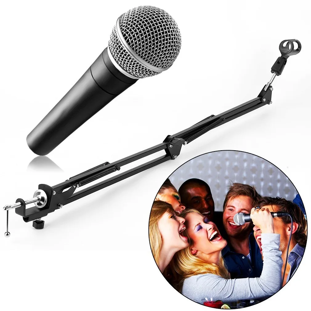 

New Recording Microphone Holder Stand Clip Mic Adjustable Suspension Boom Table Bracket With Shock Holder Mount For Micrphones