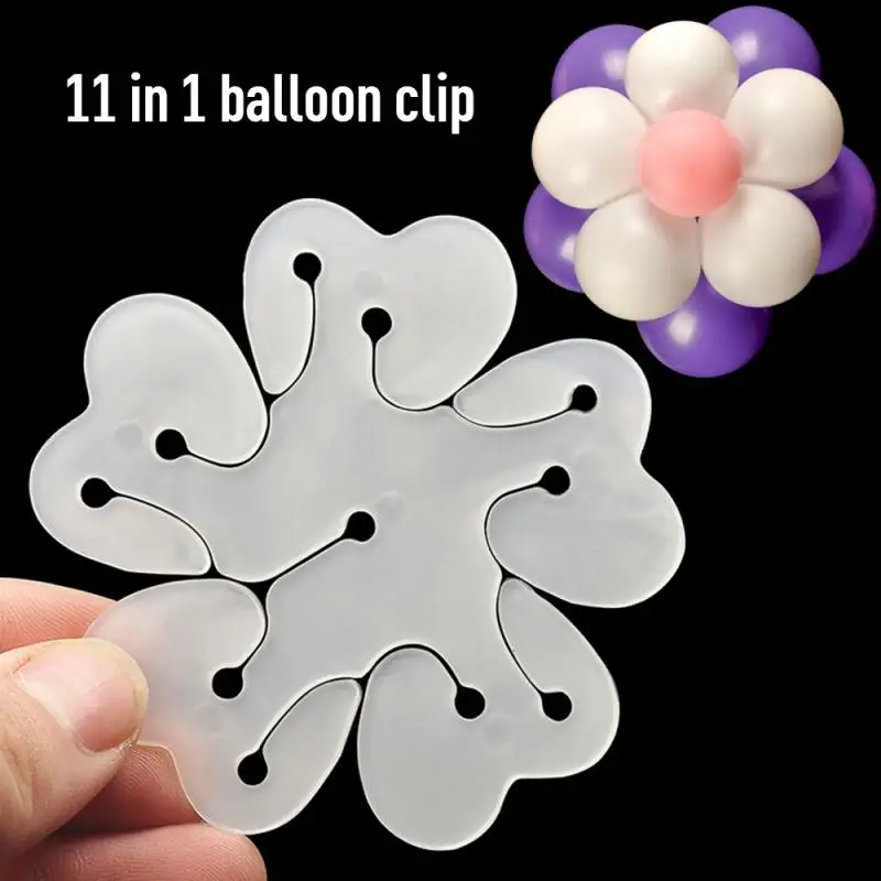 Plastic Balloon Clips Foam Glue Dot Sheet Flower Shape Clip Stand Accessories Party Wedding Decoration | Дом и сад