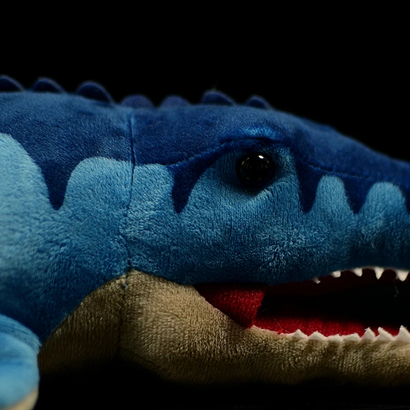 45cm Surper Cute Mosasaurus Soft Stuffed Plush Toy Simulation Blue