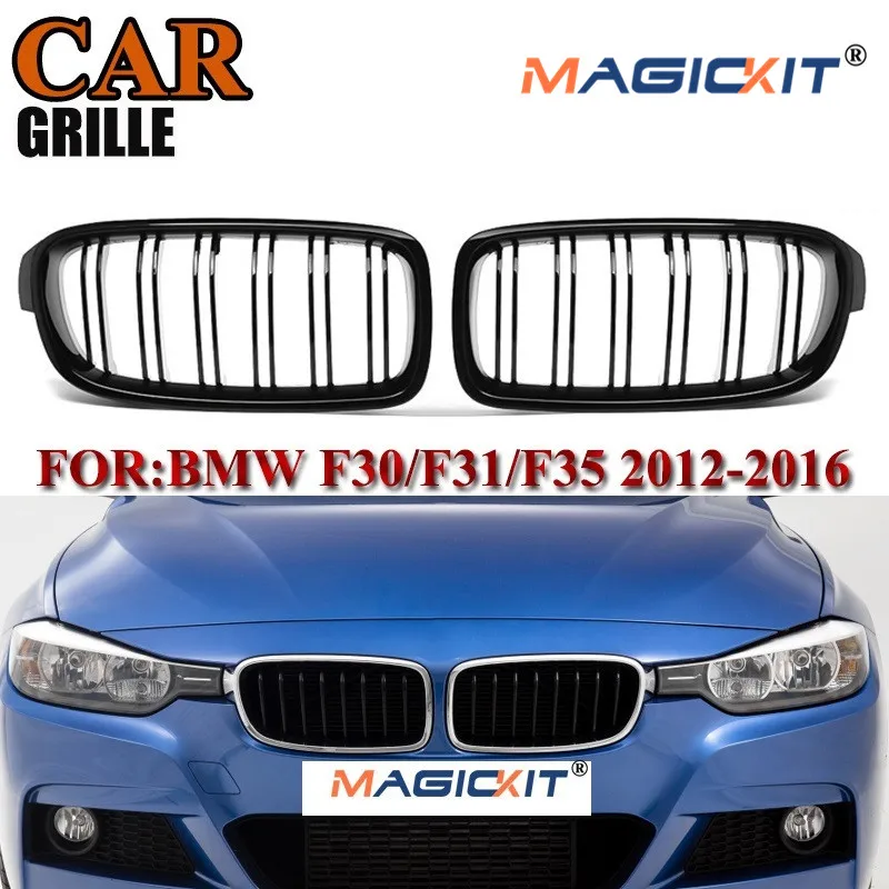 Решетка для радиатора MagicKit Черная решетка BMW 3 Series F30 F31 F35 2012 2016|Гоночные решетки| |