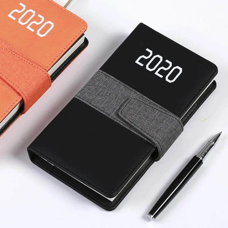 

Planner Notebook Organizer School-Supplies Stationary A6 Weekly Diary Monthly Schedule 2020 Office Agenda Portable Leather cover