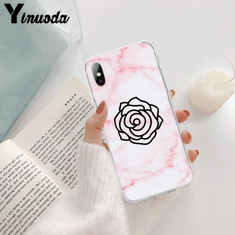 Love Heart Gold Rose Marble Stripes