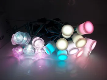 

5V 20mm WS2811 addressable digital Gorgeous color changing led pixel light SMD5050 diameter 20mm programming led pixel string