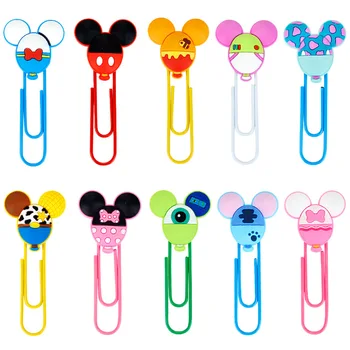 

Disney Mickey Minnie Balloon Shape Paper Clip Cartoon bookmark School Supplies DIY Decoration For Kids Gifts kawaii