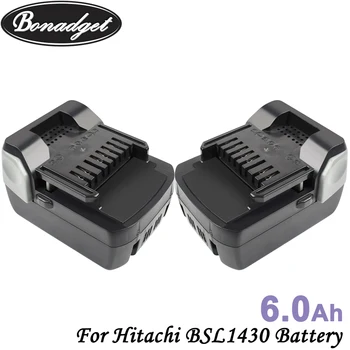 

Bonadget Chargeable 6000mAh 14.4V Batteria Rechargeable Battery For Hitachi BSL1430 BSL1415 C14DSL CD14DSL Power Tools Battery