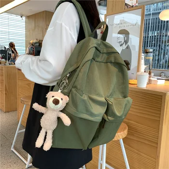 

NEW Real Photo Schoolbag Female Korean High School Students Junior High School Students Large Capacity Backpack 2020 New