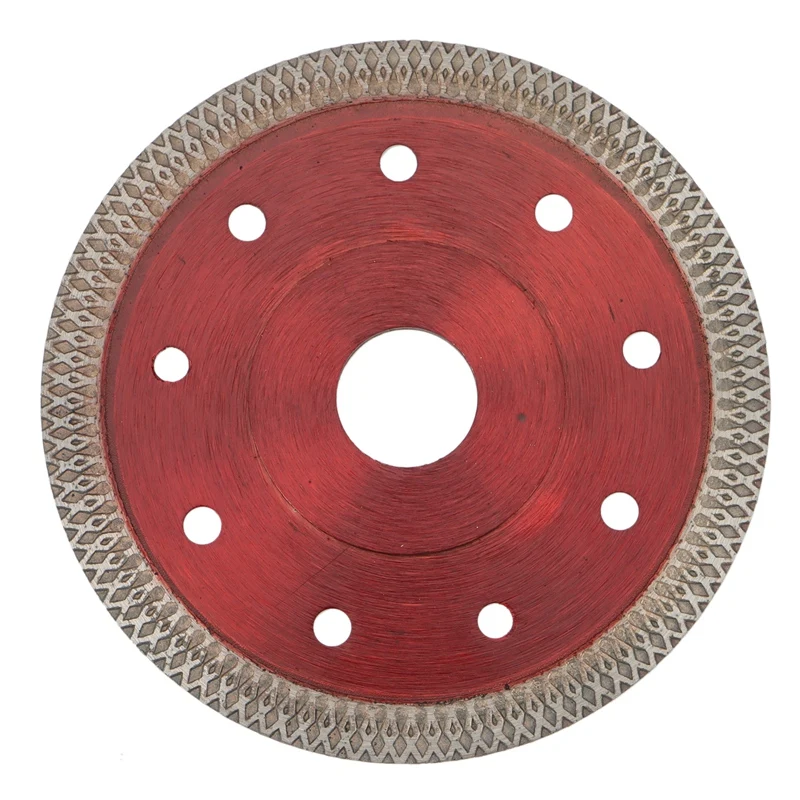 115mm Red Porcelain Tile Turbo Thin Diamond Dry Cutting blade Disc Grinder Wheel 