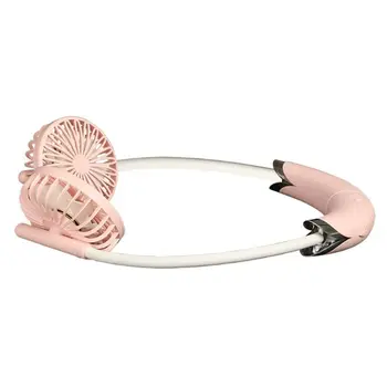 

Detachable Portable Hanging Neck Fan USB Charging Handheld Fan 2 Gear Air Cooler R2JB