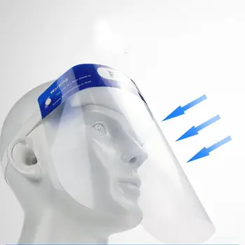 

Face Shield Full Face Shield Mask Eye Protector Anti Fog Mask Cooking Nursing Nails Protective Film 34*22cm CE Certification