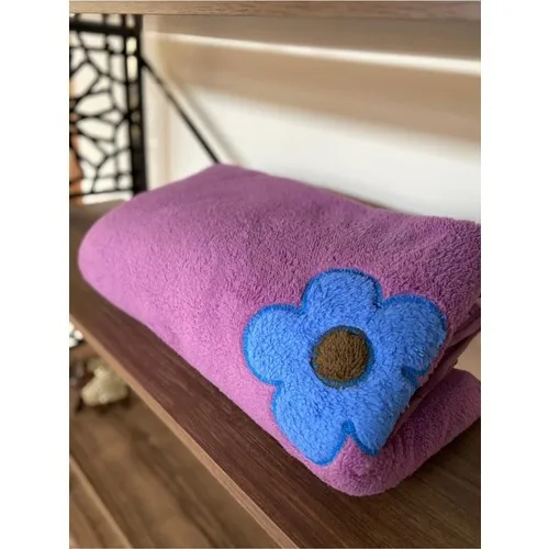 

Evelynen Home Single Personality Embroidered Wellsoft Blanket Purple 160 X220