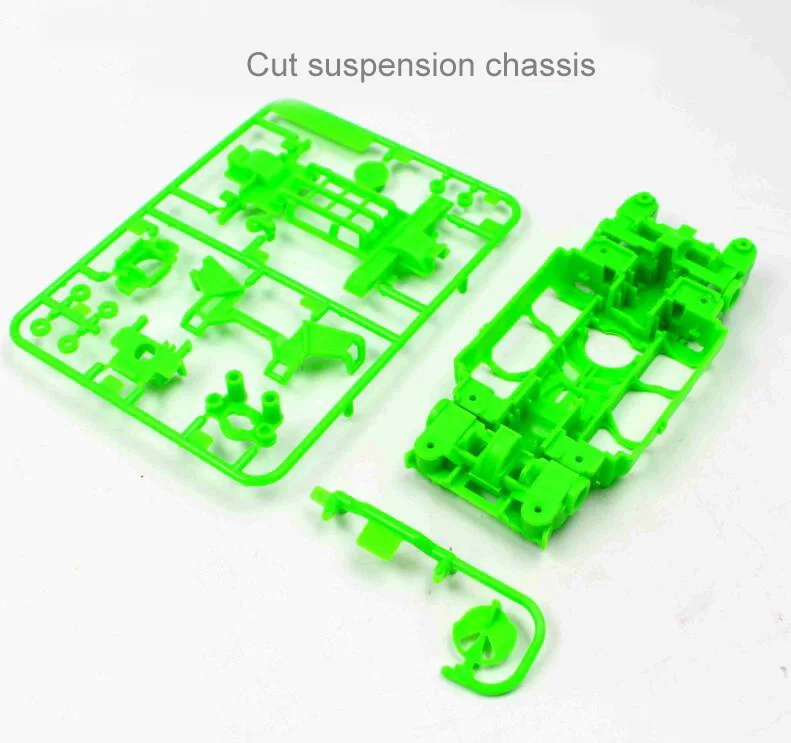 green A Ms/MSL внутренний амортизатор шасси Полые CNC вторичная обработка подвеска шасси для Tamiya Mini 4WD гоночная модель автомобиля - Цвет: green A