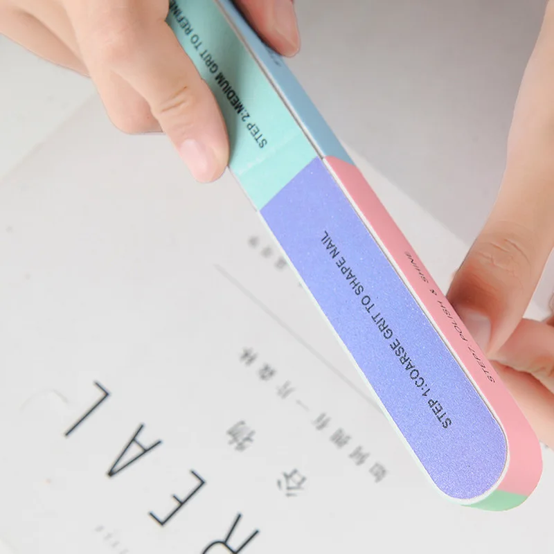 

1PCS Nail File Six-sided Polishing File Nail Tool Creative Printing Nail File Sanding Professional Nail Art Tools Beauty Health