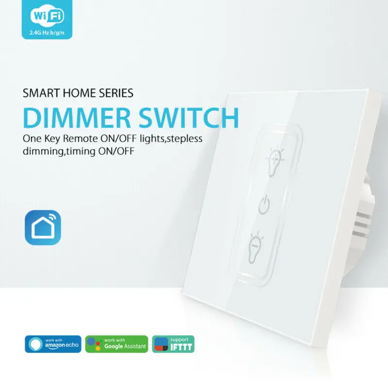 Смарт светильник переключатель панель Wifi диммер работает с Alexa Google Home EU