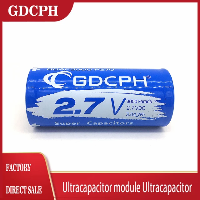 Gdcph Super Farad Capacitor 2.7v 3000f 136*60mm Long Foot 2.7v3000f Super  Capacitor For Car Auto Power Supply Whosale&dropship - Capacitors -  AliExpress