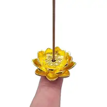 Форма лотоса ладан палочка держатель горелок тарелка сандалового дерева курильница домашний декор