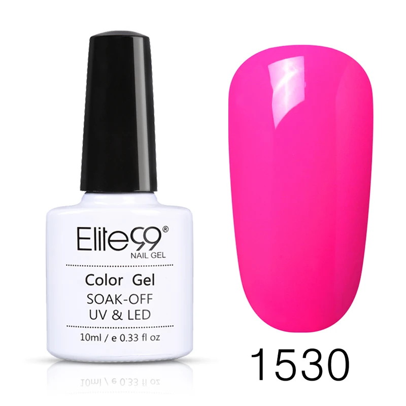 Elite99 дизайн ногтей 10 мл замачиваемый эмаль чистый цвет Any1 выбрать красный черный светодиодный УФ-гель для ногтей лак гель лак для ногтей - Цвет: 1530