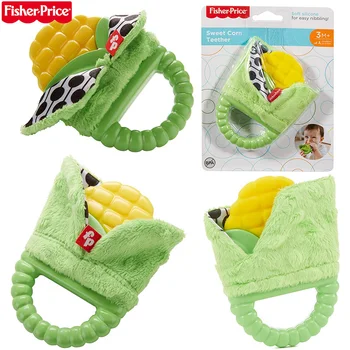 

Original Fisher-Price Sweet Corn Teether Newborn PVC Free Toys Baby Silicone Natural Teether Products Dental Care Christmas Gift