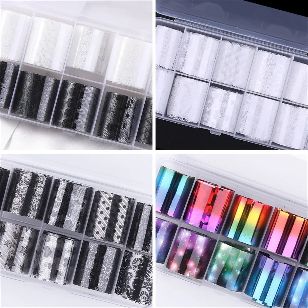 Женская мода переводная картонное зеркало для ногтей Dazzle цвет кружева звезда гель для ногтей переводная бумага Maquiagem Прямая