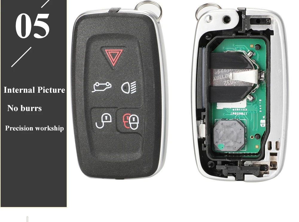 Keyforkess 315Mhz / 433Mhz 5 pulsanti telecomando portachiavi per Land Rover LR4 Range Rover Evoque Sport kprops tf10a chiave di controllo - H1165f85d56854ac6af8a5434bc8c2bc2i