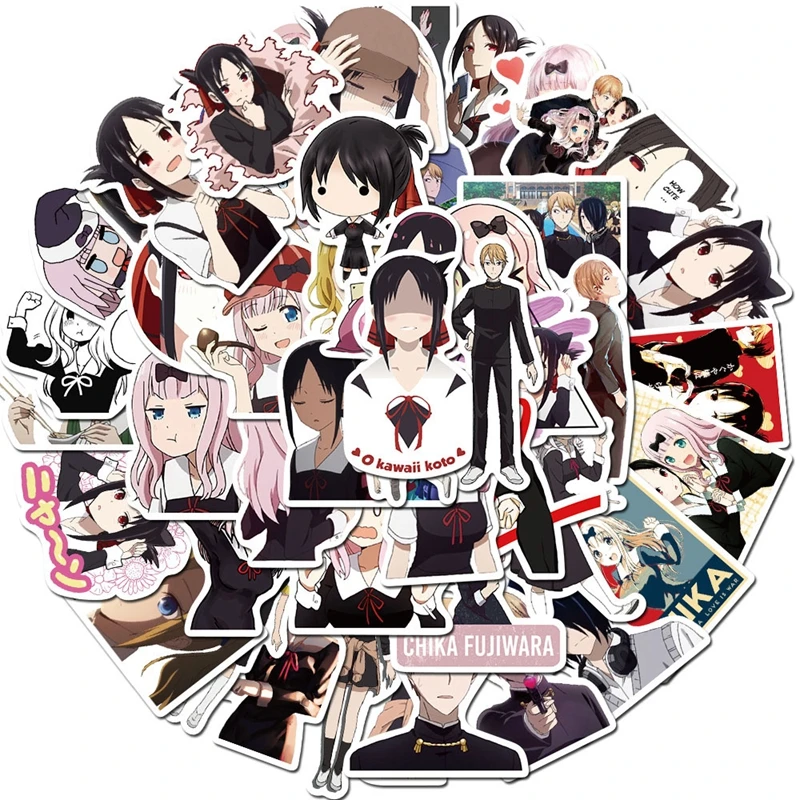 50PCS Anime Sticker Love Is War Chika Fujiwara Stickers for DIY