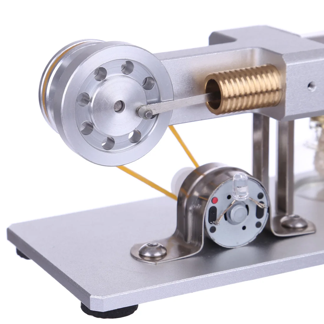 NFSTRIKE микро Металлическая Модель двигателя Стирлинга с латунным цилиндром и держателем из алюминиевого сплава Прямая поставка