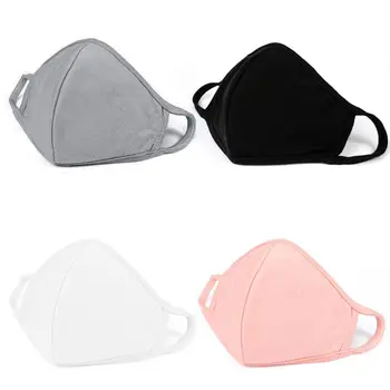 

10Pcs Cotton Mouth Mask With stretchable elastic ear loop Anti Dust Pollution Washable PM2.5 Face Mask Reusable