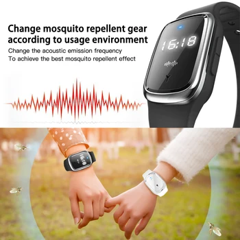 

Mini Ultrasonic Anti Mosquito Insect Pest Bugs Repellent Repeller Wrist Bracelet Watch