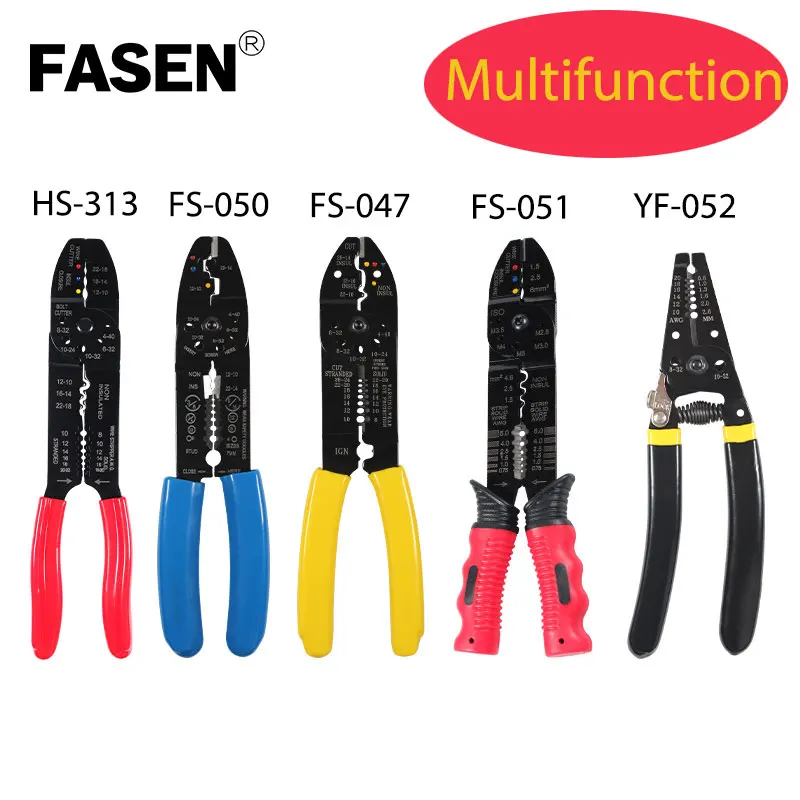 

Multi tools pliers wire stripper multi-function crimping pliers Cable Cutter terminals Automatic Terminal Crimping Plier Tools