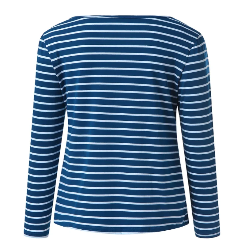 New pregnant women wear fashion striped pregnant women slim breast-feeding long-sleeved sweater  nursing dresses breastfeeding