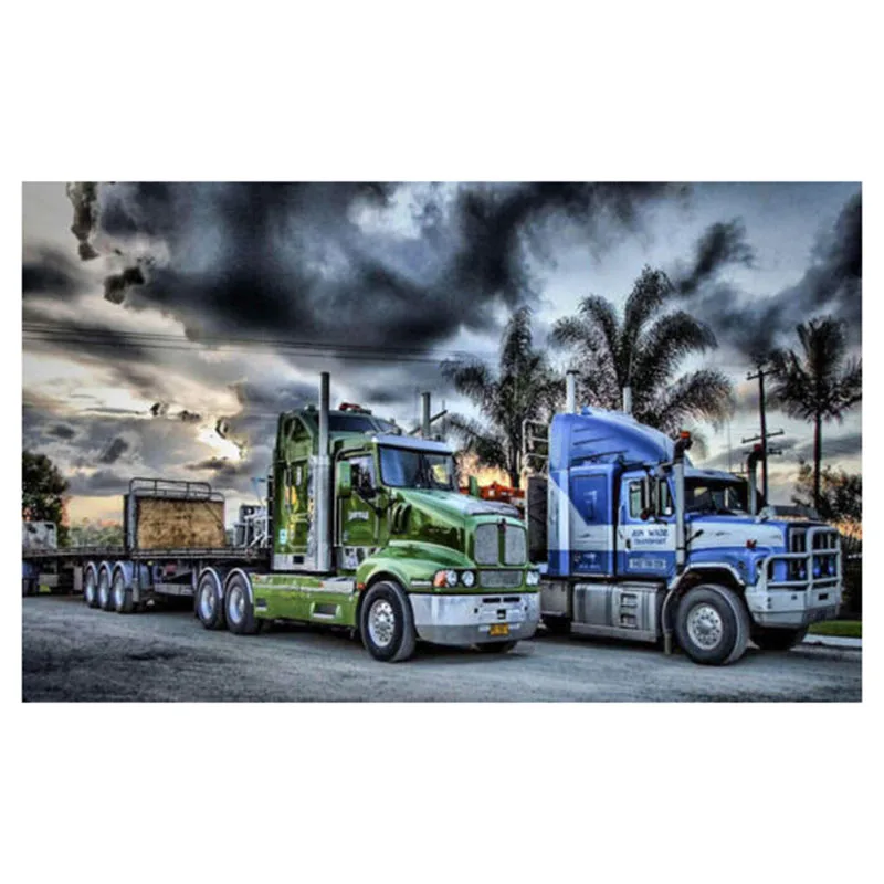 

5D DIY Diamond Painting Truck Embroidery Cross Stitch Crafts Home Wall Decor