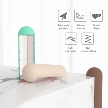 

New 1/4PCS Children Baby Safety Corner Thickening Protective Silicone Sleeve Anti-collision Mat Desktop Protective Cover