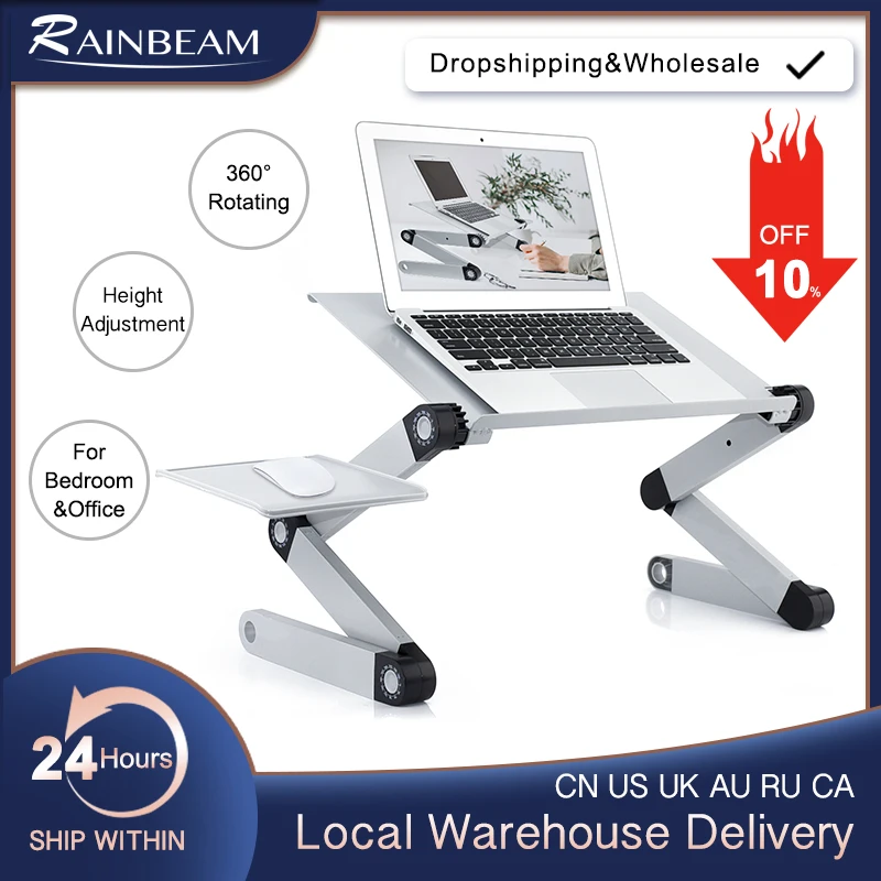 Laptop Stand for Desk Ergonomic Computer Table Adjustable Height TV Bed Lapdesk Tray PC Notebook Book Worldwide Stock | Мебель
